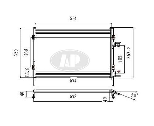 Condenser (3171) For Chrysler - CH3030193