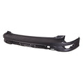 Bumper Rear Textured Without Active Park Hole/Park Assist Sensor Hole For Ford - FO1100717