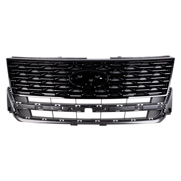 Grille Matte Black With Ptd Black Frontame And Moulding For Ford - FO1200627