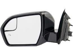 Door Mirror Passenger Side Power Htd Without Signal/Blind Spot Black Smooth For Ford - FO1321633