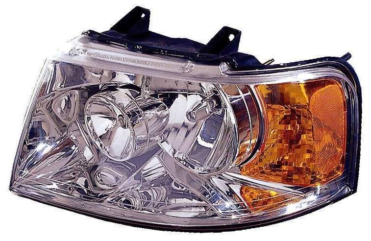Head Lamp Driver Side Chrome Without Off Road Pkg High Quality For Ford - FO2502181