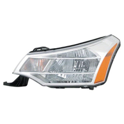 Head Lamp Driver Side (Bright Chrome Trim) Exclude 10-11 Ses Sdn Model Capa For Ford - FO2502244C