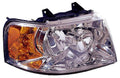 Head Lamp Passenger Side Chrome Without Off Road Pkg High Quality For Ford - FO2503181
