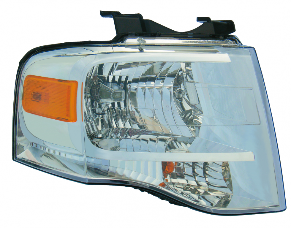 Head Lamp Passenger Side Chrome Bezel Capa For Ford - FO2503226C