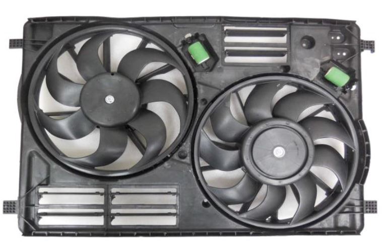 Cooling Fan Assy Dual With Resistor 2.0/2.3L Turbo With Tow Pkg For Ford - FO3115215