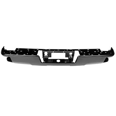 Bumper Rear Black Ptm With Corner Step Without Sensor For Gmc - GM1102565U