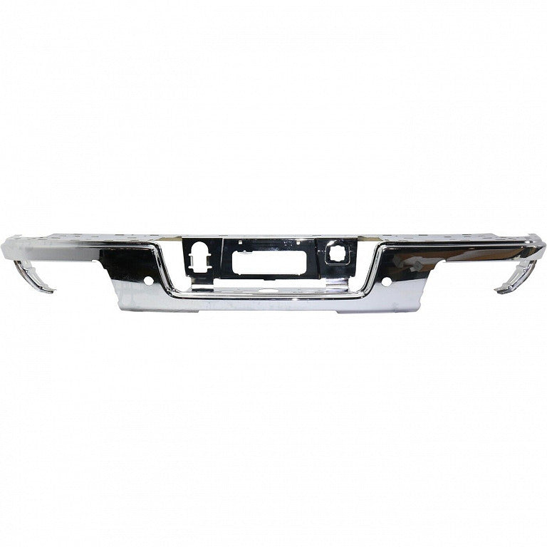 Bumper Face Bar Rear Chrome With Sensor Steel For Chevrolet - GM1102568