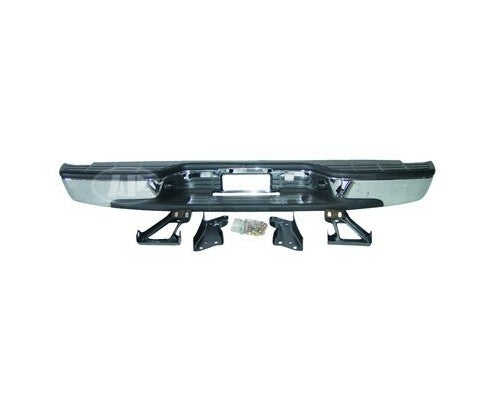 Bumper Rear Assy Chrome With Brackets/Pads 1500 Series Fleetside Models For Gmc - GM1103122