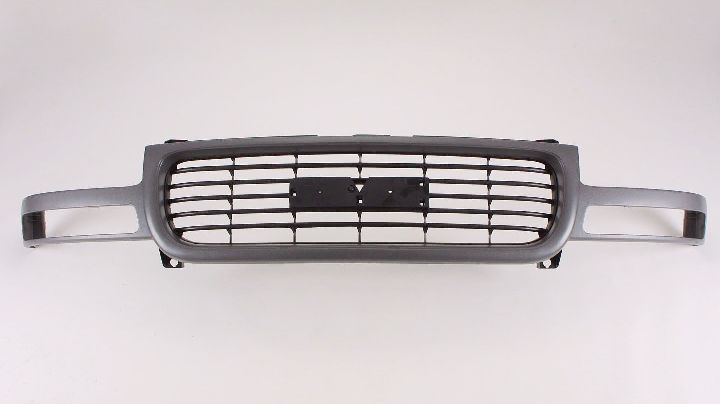 Grille Black Horizontal Bars With Textured Gray Frontame For Gmc - GM1200429