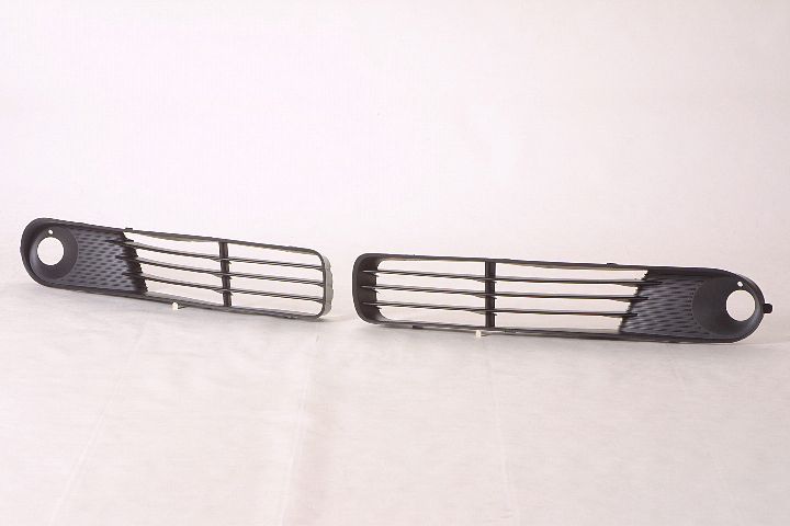 Grille Lower Driver Side With Fog Lamp Hole Matte-Black Cpe/Convertible For Pontiac - GM1200579