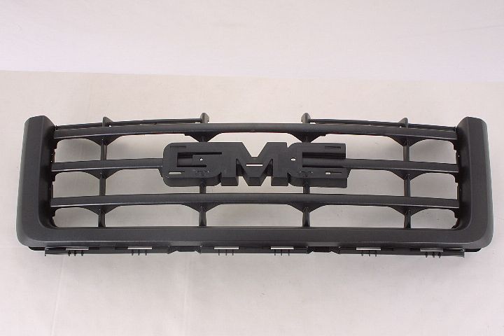 Grille Matte-Black 3 Horizontal Black Bars With Black Frontame Exclude Denali For Gmc - GM1200583