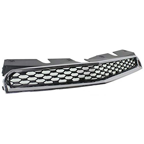 Grille Upper Black/Chrome For Chevrolet - GM1200622