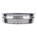 Grille Black/Chrome Exclude Ltz/Off-Road For Chevrolet - GM1200703