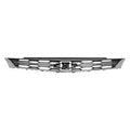 Grille Upper Matte Black Honeycomb With Lower Chrome Moulding/Center Chrome Moulding Without Rs Pkg For Chevrolet - GM1200739U