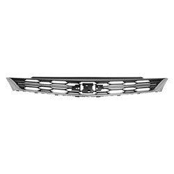 Grille Upper Matte Black Honeycomb With Lower Chrome Moulding/Center Chrome Moulding Without Rs Pkg For Chevrolet - GM1200739U