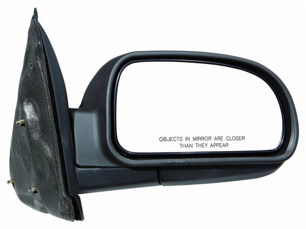 Door Mirror Passenger Side Manual With Folding Black For Buick - GM1321264