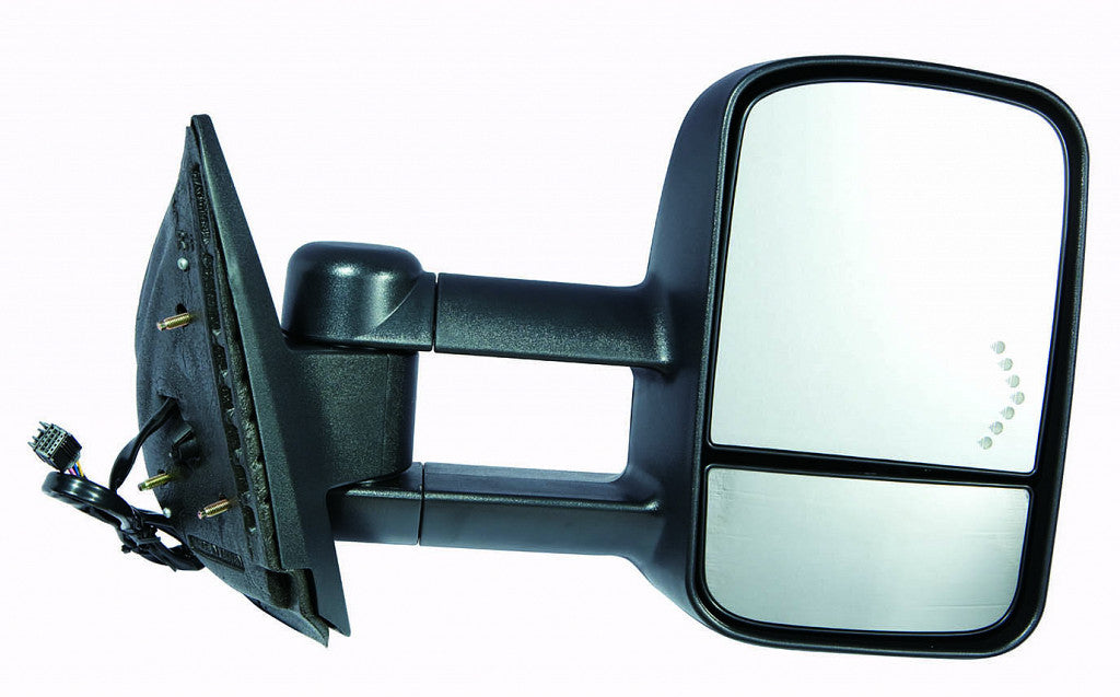 Door Mirror Passenger Side Power Htd Texxtured Trailer Tow Type Telescopic With Signal Manual Folding For Gmc - GM1321354