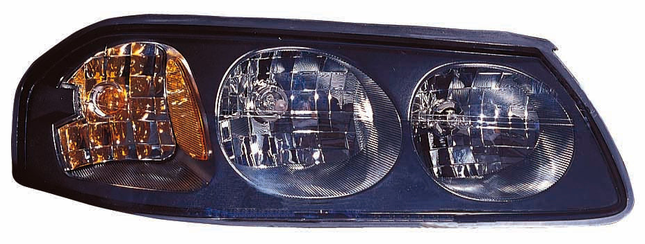 Head Lamp Passenger Side Black Bezel Without Center Bulb Shield Frontom Feb 6Th 2004 Capa For Chevrolet - GM2503248C