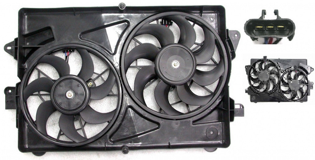 Cooling Fan Assy 3 Pin Plug For Chevrolet - GM3117103