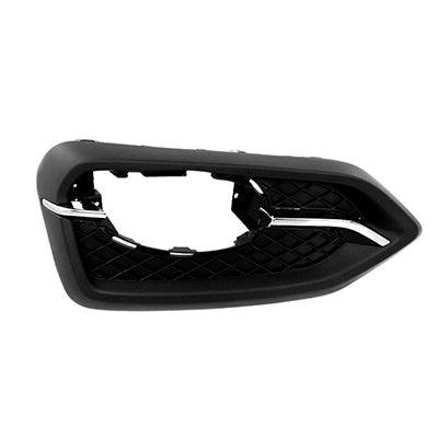 Fog Lamp Bezel Front Driver Side Chrome/Black Without Trim Ring Exclude Si Models For Honda - HO1038121
