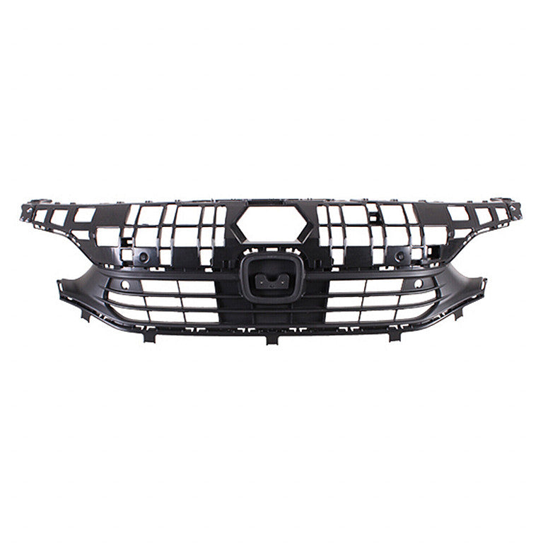 Grille Front Textured Black With Park Assist Sensor Without Emblem Exclude Si For Honda - HO1200254