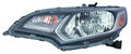 Head Lamp Passenger Side Halogen Capa For Honda - HO2503160C