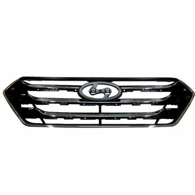 Grille Chrome/Black Sport Model (Not Include Any Loose Mouldings) For Hyundai - hy1200164