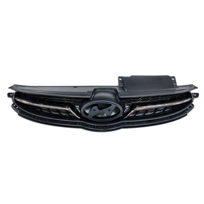 Grille Korea Built Matte-Dark Gray With Chrome Mldg Ltd Model For Hyundai - HY1200165U