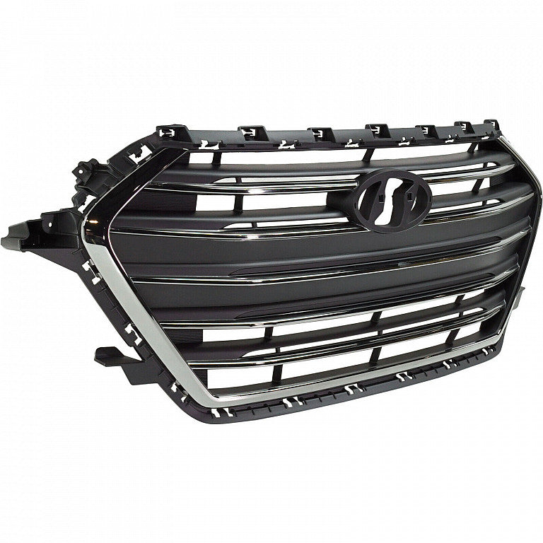 Grille Smoked Gray With Chrome Without Auto Cruise Usa Built For Hyundai - HY1200200
