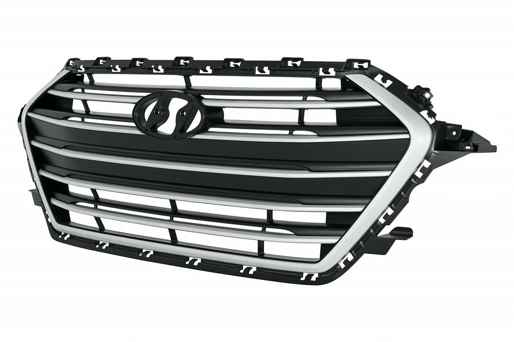 Grille Primed Silver/Black Without Chrome 1.4/2.0L Korea Built For Hyundai - HY1200203U