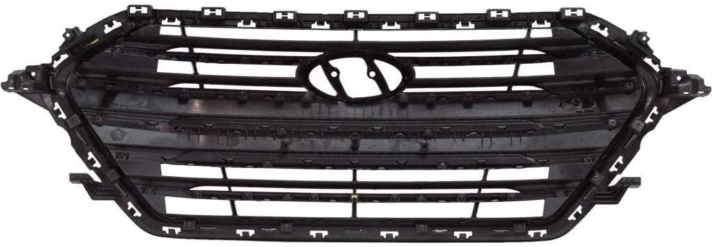 Grille Black With Silver Bars/Silver Frontame Usa Built For Hyundai - HY1200204U