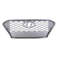 Grille Silver Gray With Smoke Chrome Frontame For Hyundai - HY1200219