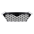 Grille Ptd Black With Silver Frontame Without Camera For Hyundai - HY1200225U