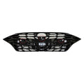 Grille Front Gloss Black With Two Sensors/Camera Fits Ltd/Ultimate (Canada) Models For Hyundai - HY1200231