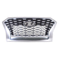 Grille Front Satin Chrome Frontame Without Sensor Sel For Hyundai - HY1200240