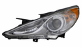 Head Lamp Driver Side Chrome Bezel (Se/Ltd) For Hyundai - HY2502157V