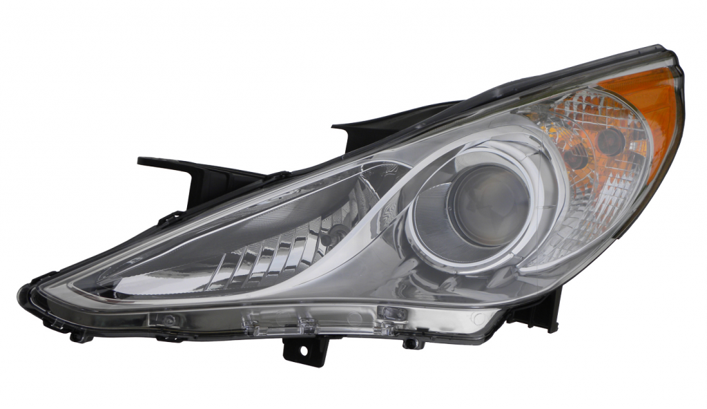 Head Lamp Driver Side Chrome Bezel (Se/Ltd) For Hyundai - HY2502157V