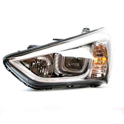 Head Lamp Driver Side Halogen Sports Black Bezel High Qualityreturn Restricted - Final Sale - No Warranty Coverage For Hyundai - hy2502169