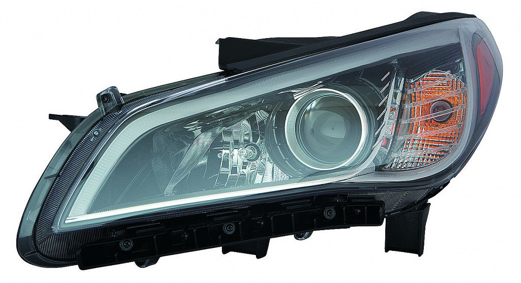 Head Lamp Driver Side Halogen With Black Bezel/Chrome Trim/Sonata 15-17/Sport/Limited16-17Return Restricted - Final Sale - No Warranty Coverage For Hyundai - HY2502183V
