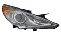 Head Lamp Passenger Side Chrome Bezel (Se/Ltd) High Quality For Hyundai - hy2503157