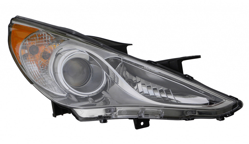 Head Lamp Passenger Side Chrome Bezel (Se/Ltd) Capa For Hyundai - HY2503157C