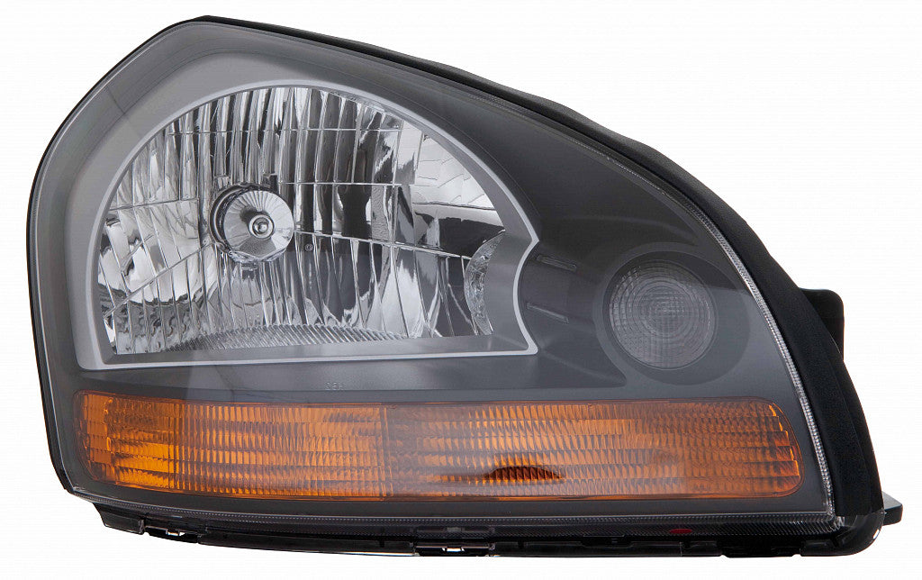 Head Lamp Passenger Side Orange Reflector Black Bezel High Quality For Hyundai - HY2503165