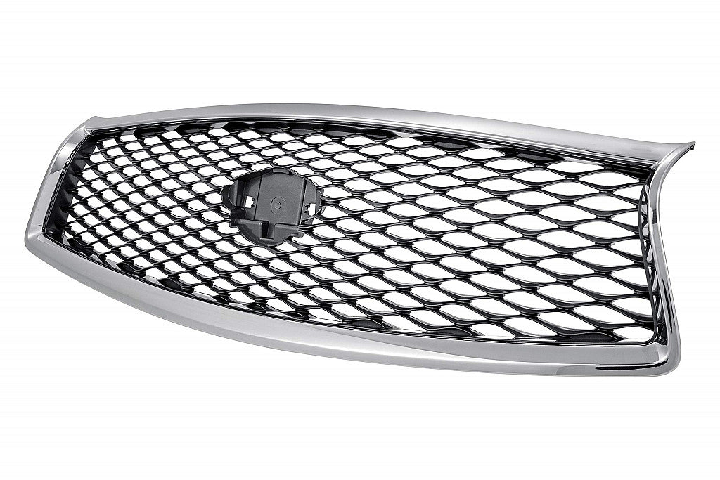Grille Without Around View Mirror Gray/Black With Chrome Frontame For Infiniti - IN1200118