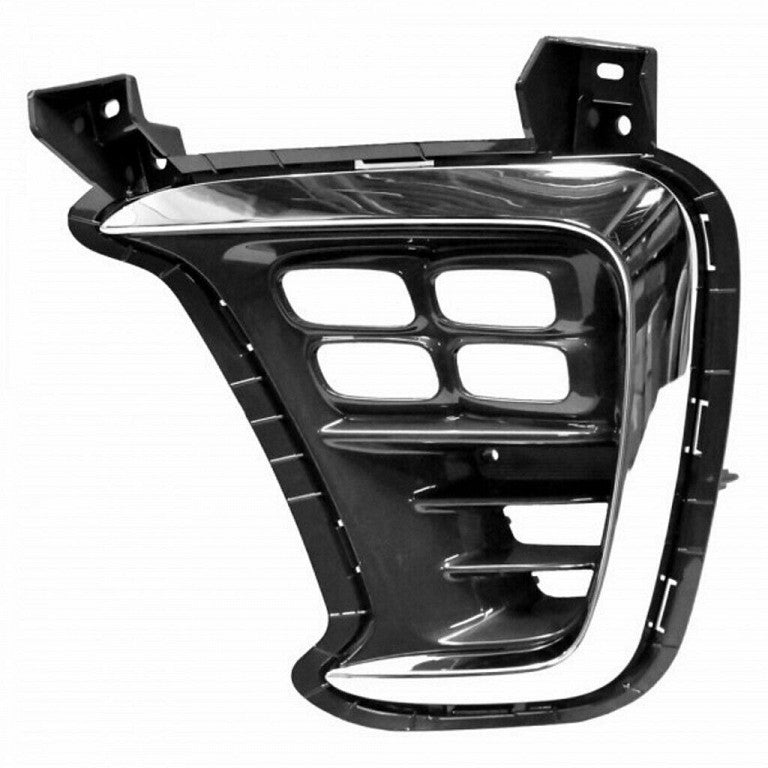 Fog Lamp Bezel Front Driver Side Dark Gray With Chrome Modling Use With Led Fogs Sx/Sx Ltd/Ex Models For Kia - KI1038150