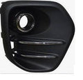 Fog Lamp Bezel Front Passenger Side Textured Black With Chrome Moulding Without Led Fog Fwd For Kia - KI1039137