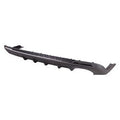 Valance Rear Matte Dark Gray Includes Chrome/Black Moulding With Single Exhaust For Kia - KI1195122
