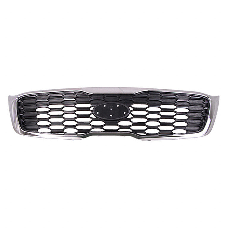 Grille L/Lx Model Matte Black With Chrome Frontame For Kia - KI1200207