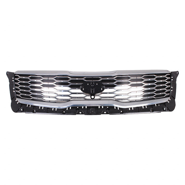 Grille Front Silver With Satin Chrome Outer Molding With  Camera For Kia - KI1200210