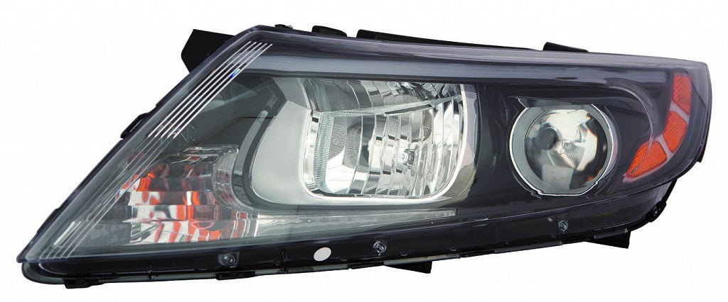 Head Lamp Driver Side Halogen Black Bezel Without Led Usa Built Ex/Lx Capareturn Restricted - Final Sale - No Warranty Coverage For Kia - KI2502175C