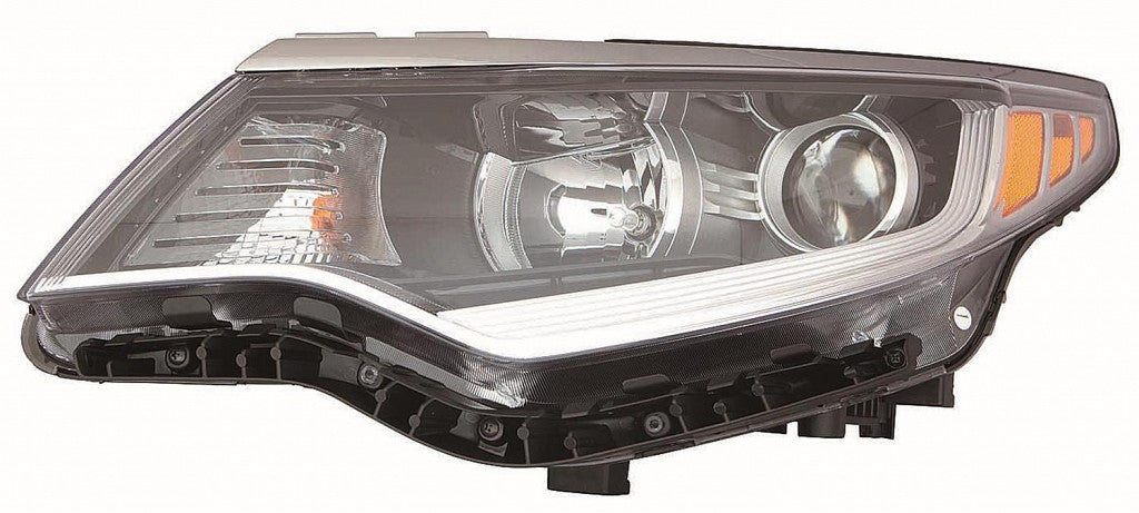 Head Lamp Driver Side Halogen Projector Type 1 Capareturn Restricted - Final Sale - No Warranty Coverage For Kia - KI2502196C